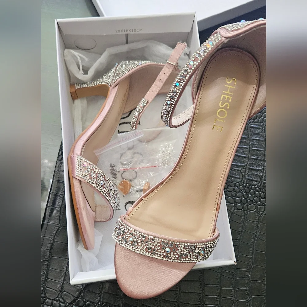 Shesole Rhinestone-Embellished Heels - Picture 5 of 5